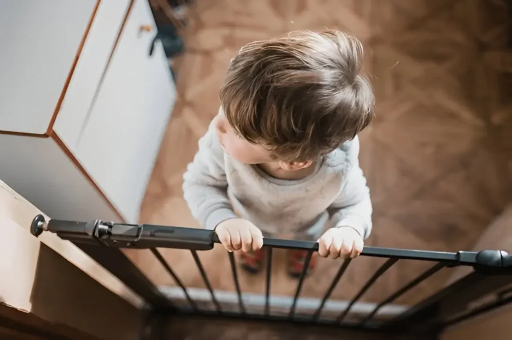 how to keep a child safe on stairs